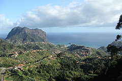 Santa Cruz z vyhlídky Portela