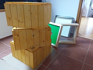 po prvním nátěru (Balakryl / Dixol borovice)